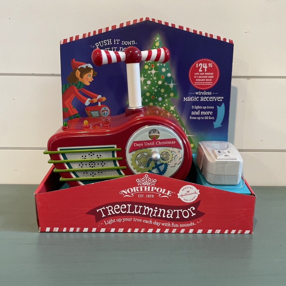 Hallmark Northpole Treeluminator Christmas Tree‎ Light Show 2014 New